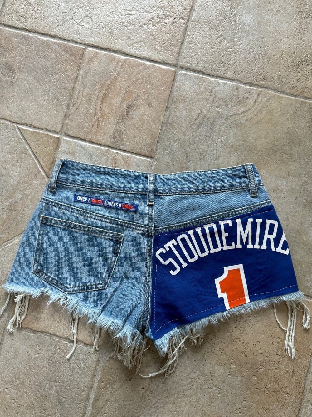 New York Knicks reworked mini shorts